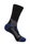 Hanwag Trekkingsocke Crew Trek Merino Sock (Merinowolle, hoher Tragekomfort) schwarz/blau - 1 Paar