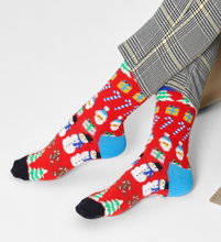 Happy Socks Tagessocke Crew All I Want For Christmas rot - 1 Paar