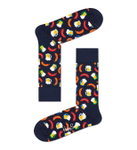 Happy Socks Daily Sock Crew Beer and Sausage dark blue - 1 pair