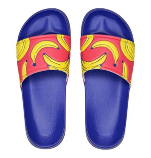 Happy Socks Bath Shoes Banana Slider dark blue/red/yellow - 1 pair