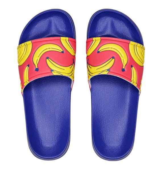 Happy Socks Bath Shoes Banana Slider dark blue/red/yellow - 1 pair