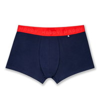 Happy Socks Underwear Boxer Shorts Solid (Cotton) navy blue Men's - 3 pieces