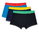 Happy Socks Unterwäsche Boxershorts Solid Mix (Baumwolle) mehrfarbig navyblau/schwarz/blau Herren - 3 Stück