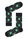 Happy Socks Tagessocke Crew Christmas Night (Weihnachtsnacht) schwarz - 1 Paar