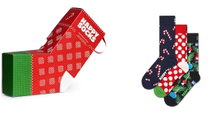 Happy Socks Tagessocke Crew X-Mas Stocking Socks Gift Set bunt <b>Geschenkbox </b> - 3 Paar