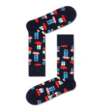Happy Socks Tagessocke Crew Holiday Shopping (Weihnachten) schwarz - 1 Paar