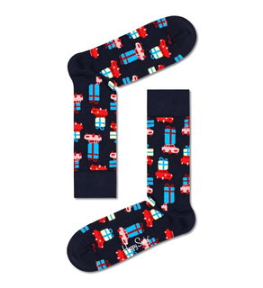 Happy Socks Daily Sock Crew Holiday Shopping (Christmas) black - 1 pair