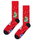 Happy Socks Tagessocke Crew Happy Holidays (Weihnachtsbaum) rot - 1 Paar
