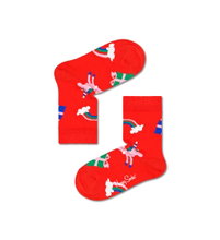 Happy Socks Tagessocke Kids Jumbo Unicorn (Einhorn) rot Jungen/Mädchen - 1 Paar