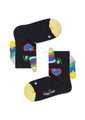 Happy Socks Tagessocke Kids Unicorn (Einhorn) schwarz 1er Boys/Girls