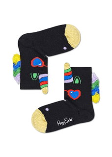 Happy Socks Tagessocke Kids Unicorn (Einhorn) schwarz 1er Boys/Girls