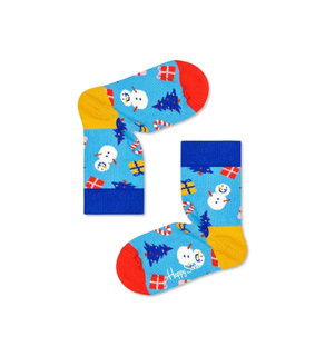 Happy Socks Daily Crew Kids Bring it on Sock blue Children - 1 Pair