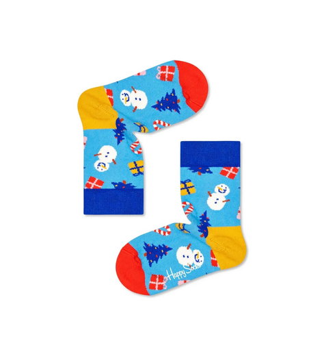 Happy Socks Tagessocke Crew Kids Bring it on Sock blau Kinder - 1 Paar