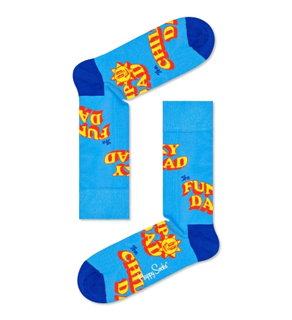Happy Socks Daily Sock Crew Number One Dad light blue - 1 pair