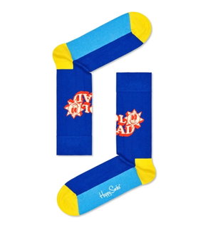 Happy Socks Daily Sock Crew Number One Dad dark blue/red - 1 pair