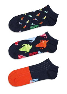 Happy Socks Daily Sock Sneaker Low (Ice/Flamingo) navy blue - 3 pairs