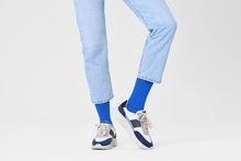 Happy Socks Tagessocke Crew Solid orange/blau/grau - 3 Paar