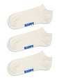 Happy Socks Tagessocke Sneaker Low Solid weiss - 3 Paar