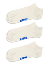 Happy Socks Tagessocke Sneaker Low Solid weiss - 3 Paar