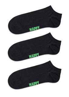 Happy Socks Daily Low Cut Sneaker Socks Black - 3 Pairs