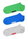 Happy Socks Tagessocke Sneaker Low Solid grün/blau/grau - 3 Paar