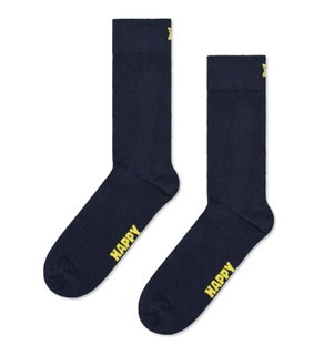 Happy Socks Daily Sock Crew Solid navy blue - 1 Pair