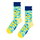 Happy Socks Tagessocke Crew Limoncello hellblau/gelb - 1 Paar
