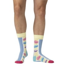 Happy Socks Tagessocke Crew Macarons hellblau - 1 Paar