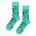 Happy Socks Tagessocke Crew Olivenzweige grün - 1 Paar