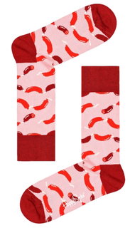 Happy Socks Daily Sock Crew Sausage (Wurst) pink - 1 Pair