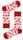 Happy Socks Tagessocke Crew Sausage (Wurst) pink - 1 Paar