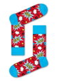 Happy Socks Tagessocke Crew Super Dad rot - 1 Paar