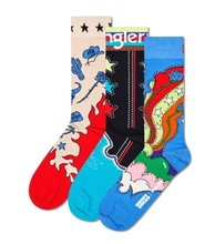 Happy Socks Skarpetki Dzienna Crew Wrangler Zestaw Prezentowy wielokolorowy <b>Opakowanie Prezentowe </b> - 3 Par