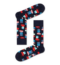 Happy Socks Tagessocke Crew Weihnachtsspecial #2 - Adventskalender mit 24 Paar - blau