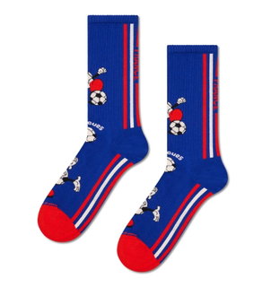 Happy Socks Daily Socks Crew Team France Football Sneakers blue - 1 Pair