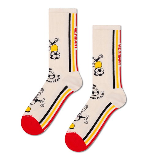 Happy Socks Daily Sock Crew Team Germany Football Sneaker beige - 1 Pair