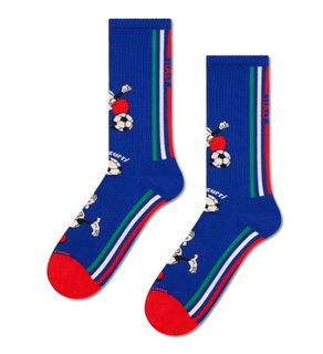 Happy Socks Daily Sock Crew Team Italy Football Sneaker blue - 1 Pair