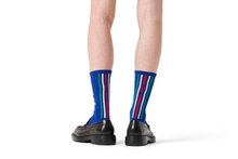 Happy Socks Tagessocke Crew Team Italy Football Sneaker blau - 1 Paar