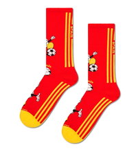 Happy Socks Tagessocke Crew Team Spain Football Sneaker rot/gelb - 1 Paar
