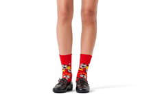Happy Socks Tagessocke Crew Team Spain Football Sneaker rot/gelb - 1 Paar