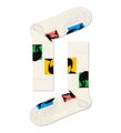 Happy Socks Tagessocke Crew Beatles Silhouettes weiss - 1 Paar