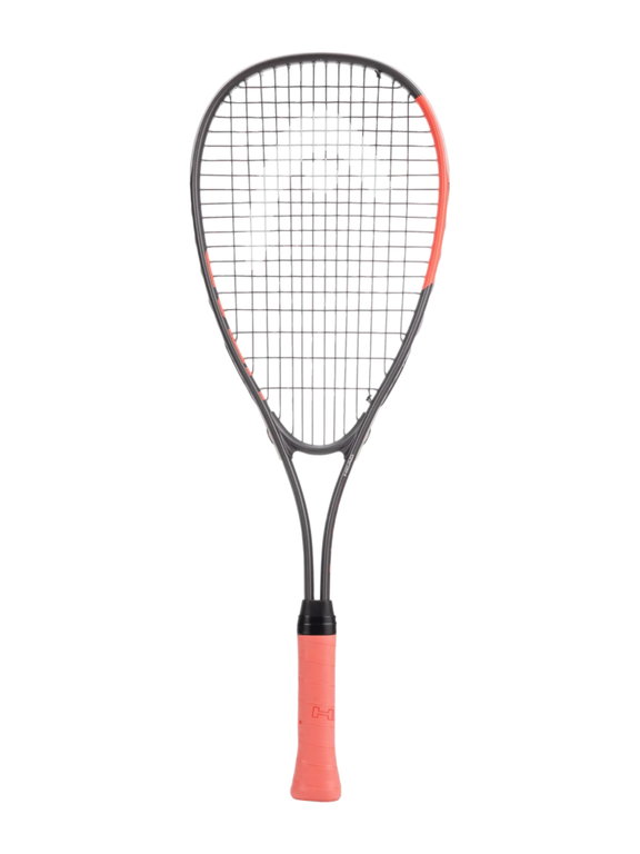 Head Junior Squash Racket Radical Junior (175g/head heavy) 2026 graphite grey/orange - strung -