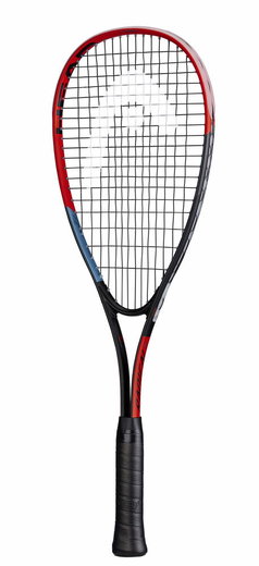 Head Kinder-Squashschläger Radical Ti #22 (175g/grifflastig) schwarz/rot - besaitet -