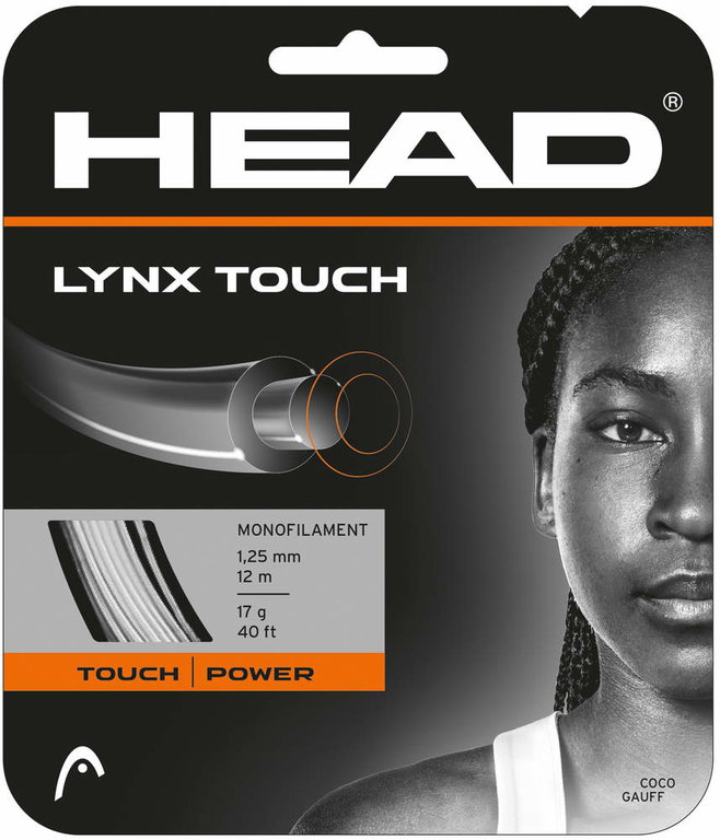 Besaitung mit Tennissaite Head Lynx Touch twilight grau