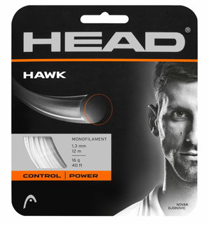 Head Tennissaite Hawk (Haltbarkeit+Power) weiss 12m Set