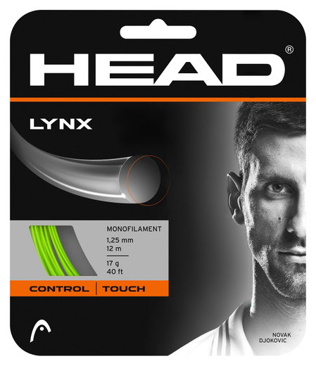 Head Tennissaite Lynx (Haltbarkeit) limegrün 12m Set