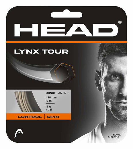 Head Tennissaite Lynx Tour (Kontrolle+Spin) champagnebraun 12m Set