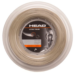 Head Tennissaite Lynx Tour (Kontrolle+Spin) champagnebraun 200m Rolle