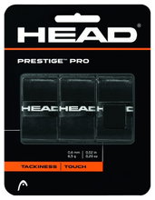 Head Overgrip Prestige Pro (klejący, gładki) 0.6mm czarny 3 szt.