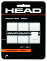 Head Overgrip Prestige Pro (klebrig, glatt) 0.6mm weiss 3er